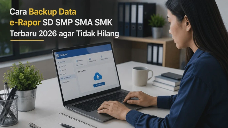 Cara Backup Data e-Rapor SD SMP SMA SMK Terbaru 2026 agar Tidak Hilang