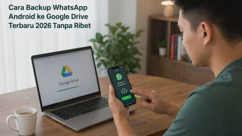 Cara Backup WhatsApp Android ke Google Drive Terbaru 2026 Tanpa Ribet