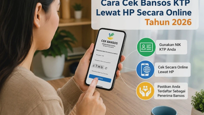 Cara Cek Bansos KTP Lewat HP Secara Online Tahun 2026