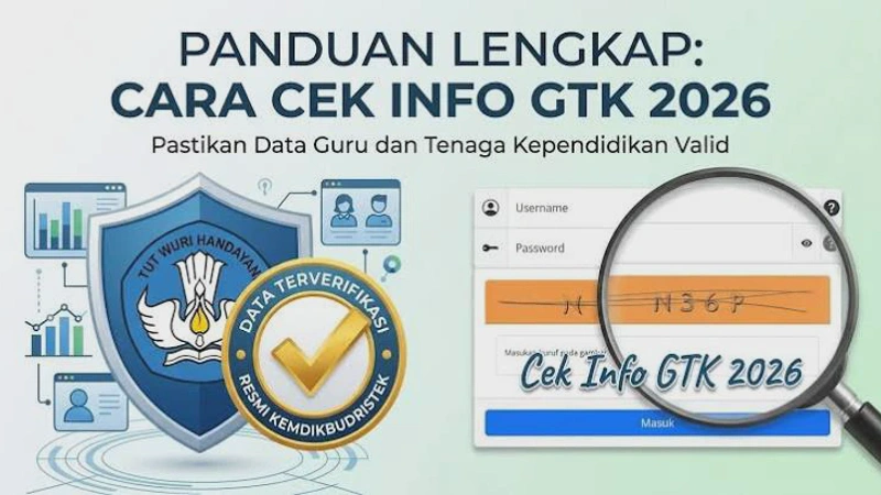 Cara Cek Info GTK 2026 Login Validasi TPG dan Solusi Atasi Kode Error