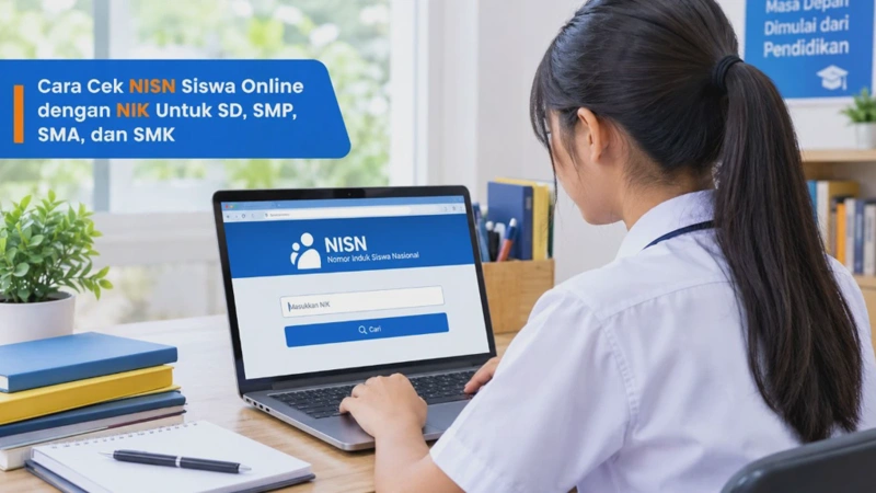 Cara Cek NISN Siswa Online dengan NIK Untuk SD, SMP, SMA, dan SMK