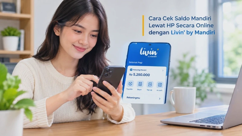 Cara Cek Saldo Mandiri Lewat HP Secara Online dengan Livin' by Mandiri