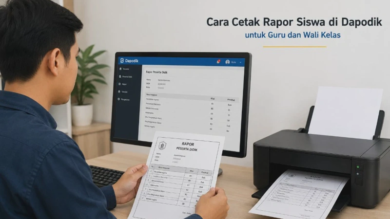 Cara Cetak Rapor Siswa di Dapodik untuk Guru dan Wali Kelas Tahun 2026