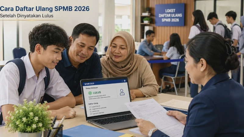Cara Daftar Ulang SPMB 2026 Setelah Dinyatakan Lulus Secara Online