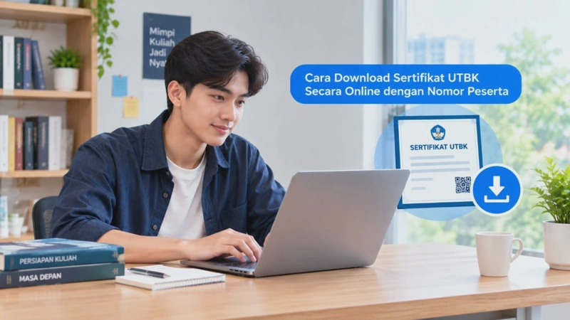 Cara Download Sertifikat UTBK Secara Online dengan Nomor Peserta