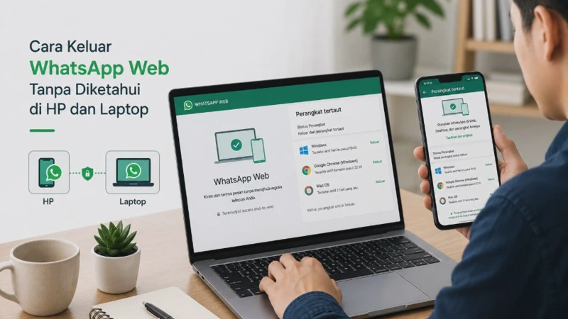 Cara Keluar WhatsApp Web Tanpa Diketahui di HP dan Laptop