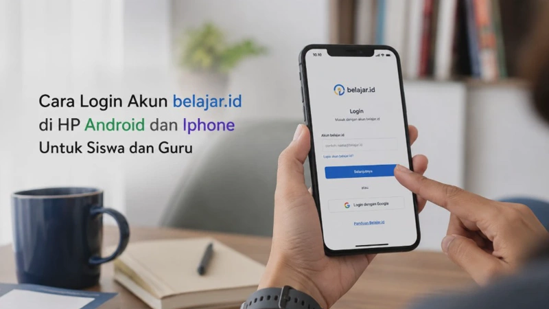 Cara Login Akun belajar.id di HP Android dan Iphone Untuk Siswa dan Guru