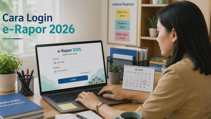 Cara Login e-Rapor SMA, SMK, dan SMP untuk Guru Terbaru 2026