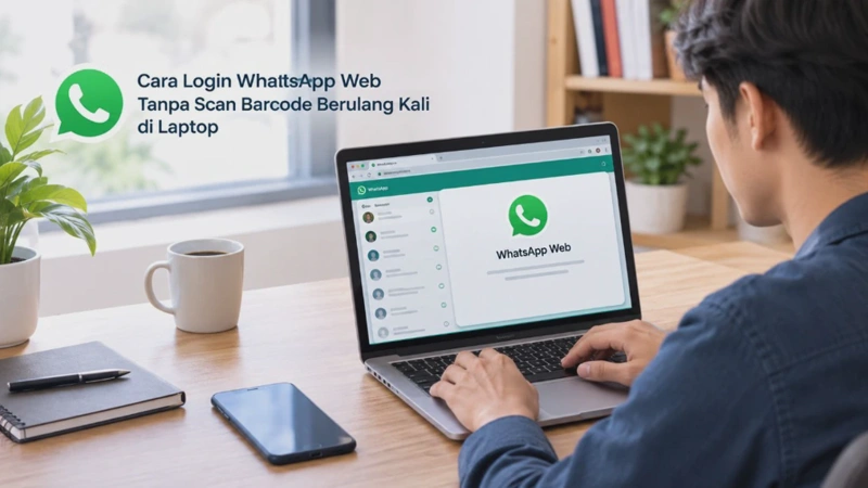 Cara Login WhatsApp Web Tanpa Scan Barcode Berulang Kali di Laptop