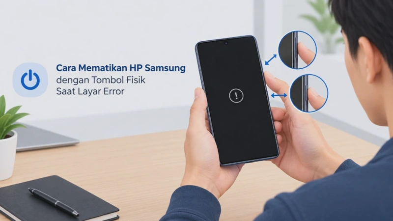 Cara Mematikan HP Samsung dengan Tombol Fisik Saat Layar Error