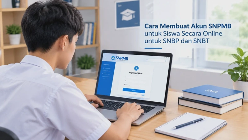 Cara Membuat Akun SNPMB untuk Siswa Secara Online untuk SNBP dan SNBT