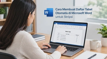Cara Membuat Daftar Tabel Otomatis di Microsoft Word untuk Skripsi