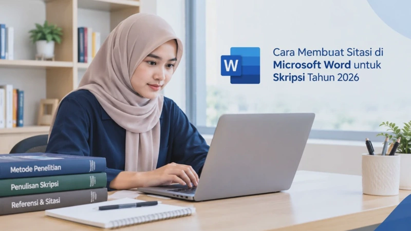 Cara Membuat Sitasi di Microsoft Word untuk Skripsi Tahun 2026