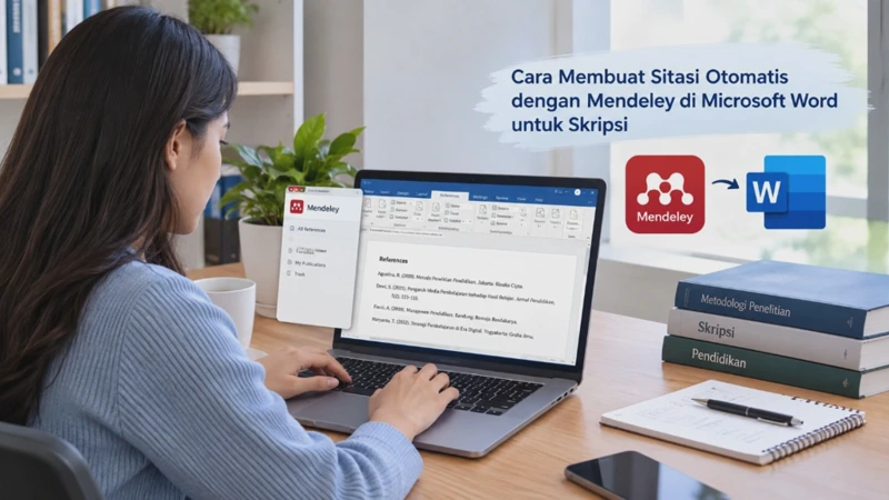Cara Membuat Sitasi Otomatis dengan Mendeley di Microsoft Word untuk Skripsi