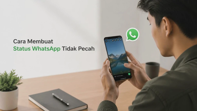 Cara Membuat Status WhatsApp Agar Tidak Pecah dan Tetap HD Tanpa Aplikasi
