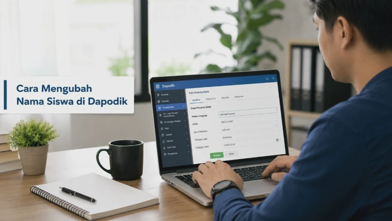 Cara Memperbaiki Nama Siswa yang Salah di Dapodik Lewat Verval PD