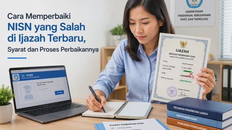 Cara Memperbaiki NISN yang Salah di Ijazah Terbaru, Syarat dan Proses Perbaikannya