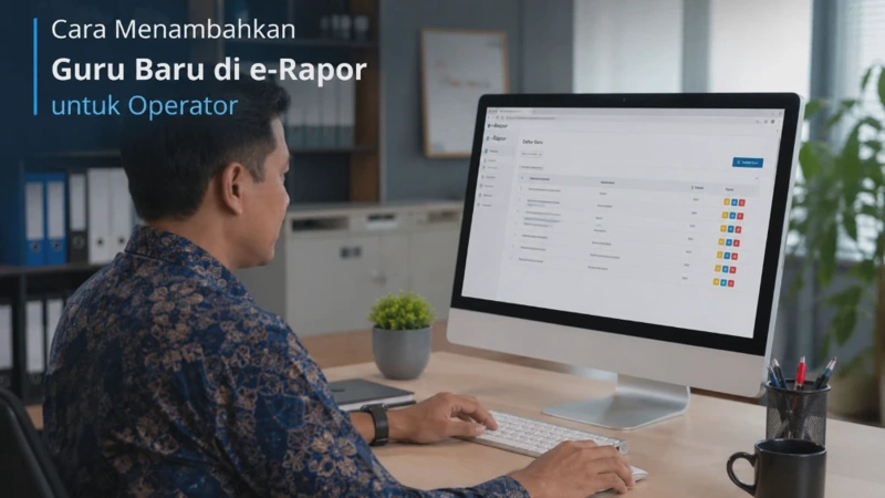 Cara Menambahkan Guru Baru di e-Rapor untuk Operator Tahun 2026