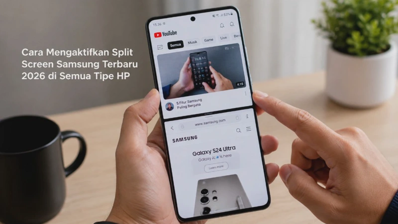 Cara Mengaktifkan Split Screen Samsung Terbaru 2026 di Semua Tipe HP