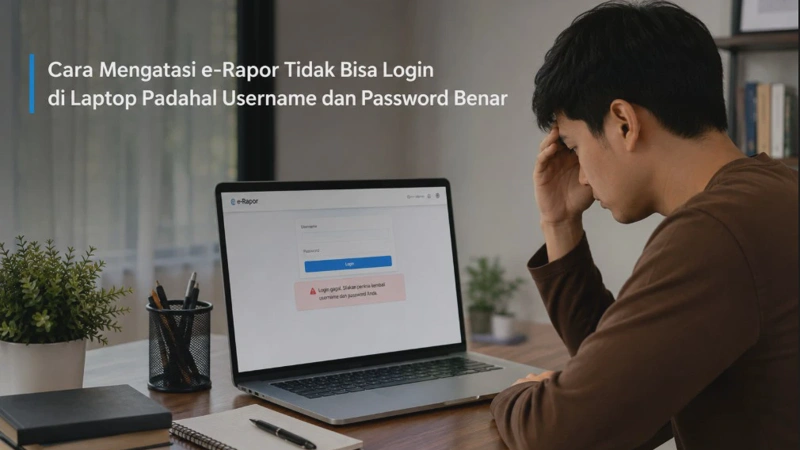 Cara Mengatasi e-Rapor Tidak Bisa Login di Laptop Padahal Username dan Password Benar