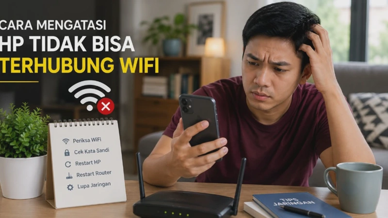 Cara Mengatasi HP Tidak Bisa Terhubung WiFi Padahal Password Sudah Benar