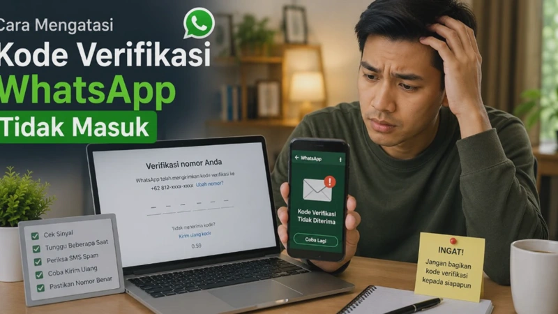 Cara Mengatasi Kode Verifikasi WhatsApp Tidak Masuk Lewat SMS Terbaru 2026