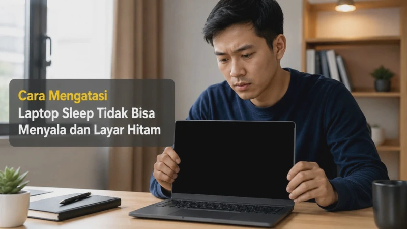 Cara Mengatasi Laptop Sleep Tidak Bisa Menyala dan Layar Hitam