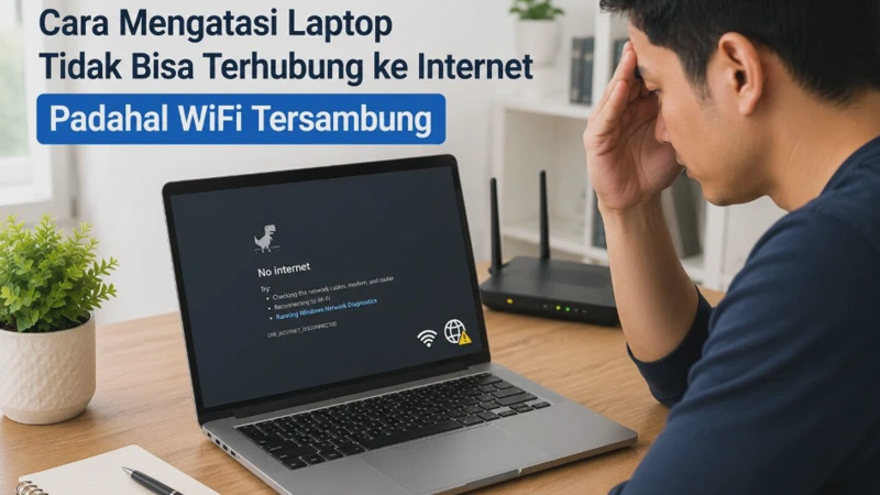 Cara Mengatasi Laptop Tidak Bisa Terhubung ke Internet Padahal WiFi Tersambung