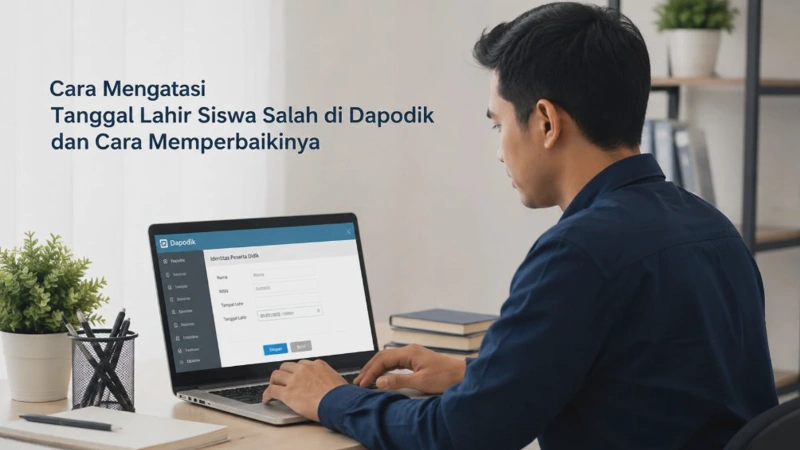 Cara Mengatasi Tanggal Lahir Siswa Salah di Dapodik dan Cara Memperbaikinya