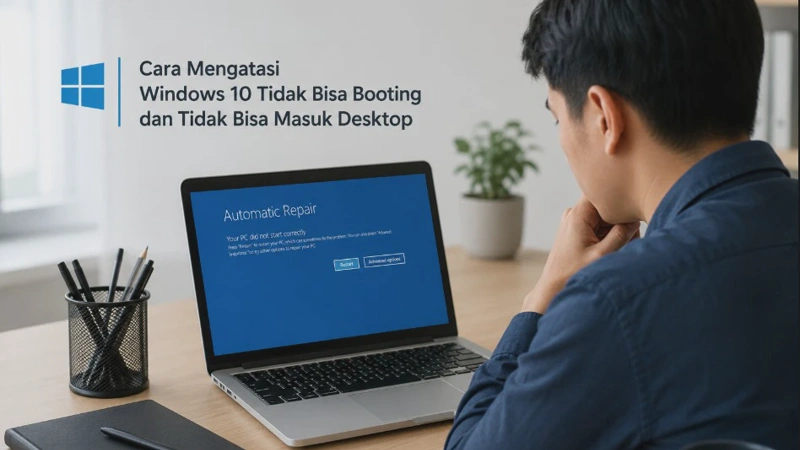 Cara Mengatasi Windows 10 Tidak Bisa Booting dan Tidak Bisa Masuk Desktop