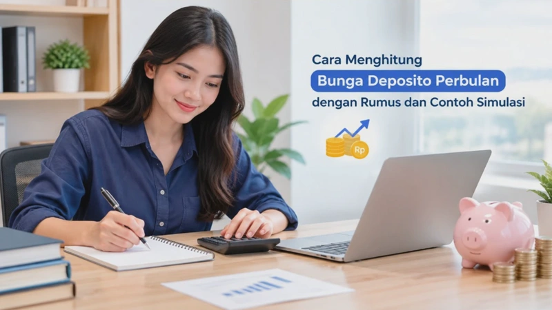 Cara Menghitung Bunga Deposito Perbulan dengan Rumus dan Contoh Simulasi