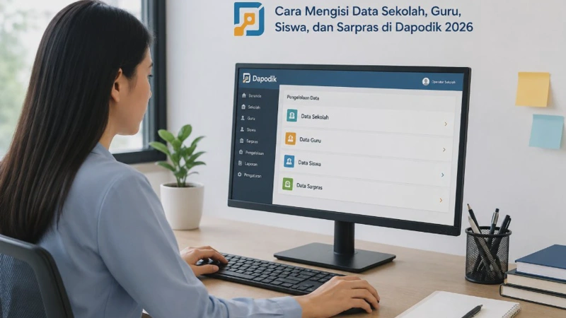 Cara Mengisi Data Sekolah, Guru, Siswa, dan Sarpras di Dapodik 2026