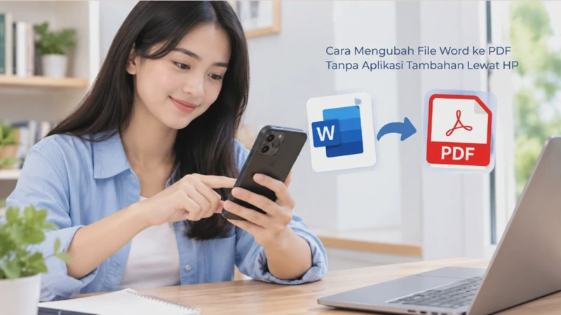 Cara Mengubah File Word ke PDF Tanpa Aplikasi Tambahan Lewat HP