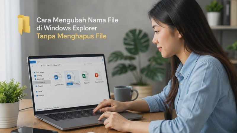Cara Mengubah Nama File di Windows Explorer Tanpa Menghapus File