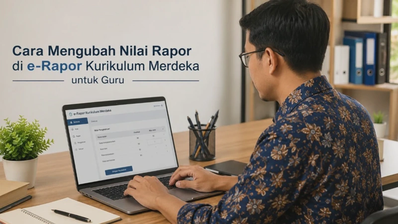Cara Mengubah Nilai Rapor di e-Rapor Kurikulum Merdeka untuk Guru
