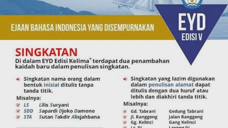 Cara Menulis dan Menyingkat Nama yang Benar Sesuai Aturan EYD Terbaru