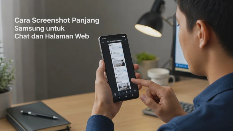 Cara Screenshot Panjang Samsung untuk Chat dan Halaman Web