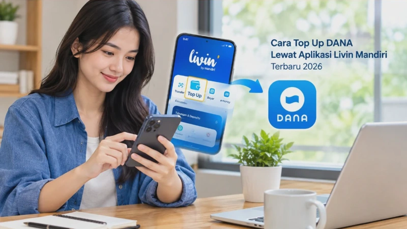 Cara Top Up DANA Lewat Aplikasi Livin Mandiri Terbaru 2026