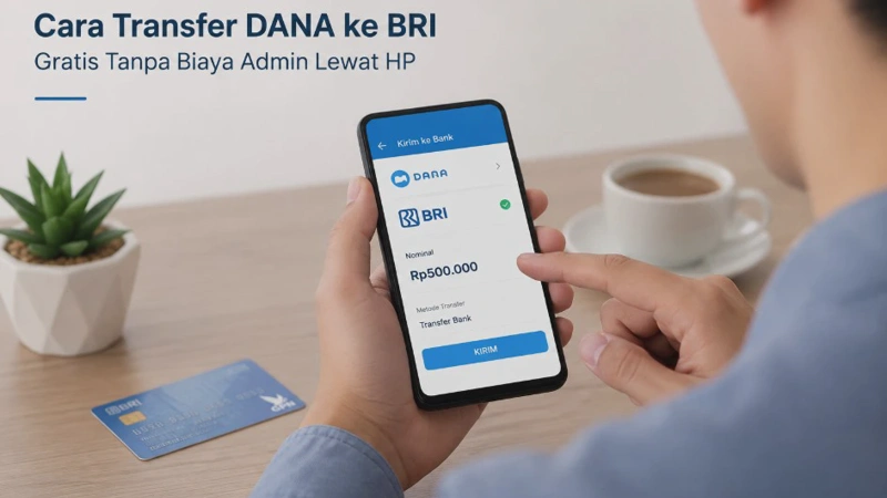 Cara Transfer DANA ke BRI Gratis Tanpa Biaya Admin Lewat HP