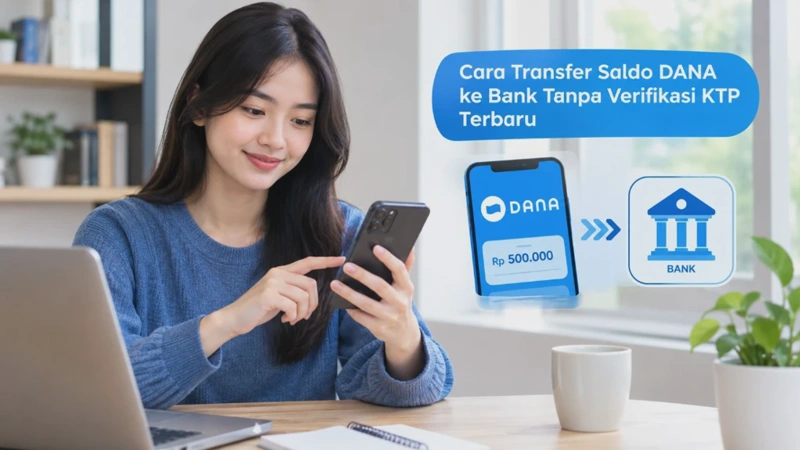 Cara Transfer Saldo DANA ke Bank Tanpa Verifikasi KTP Terbaru 2026
