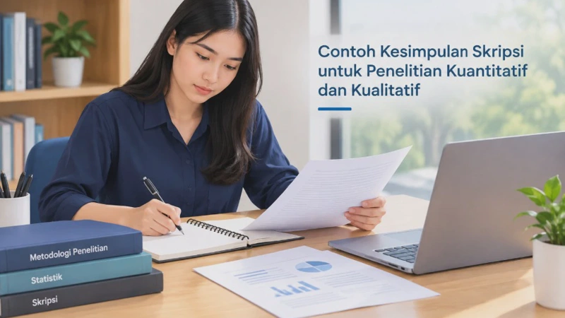 Contoh Kesimpulan Skripsi untuk Penelitian Kuantitatif dan Kualitatif