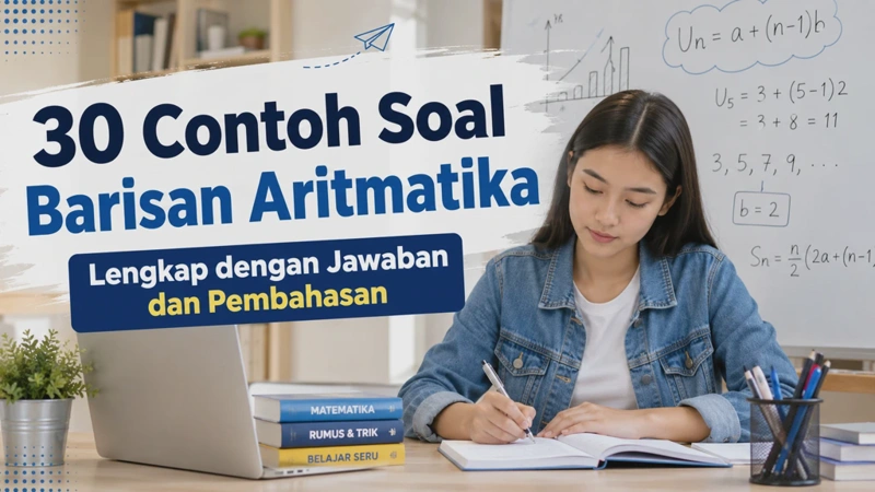 30 Contoh Soal Barisan Aritmatika Lengkap dengan Jawaban dan Pembahasan