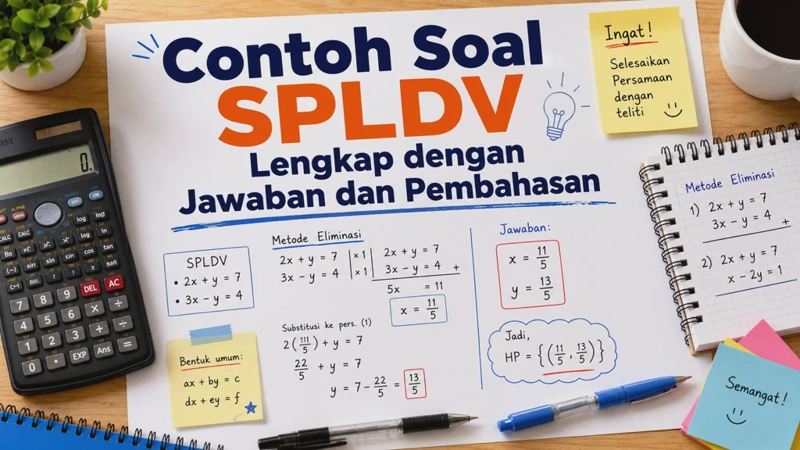30 Contoh Soal SPLDV Lengkap dengan Jawaban dan Pembahasan