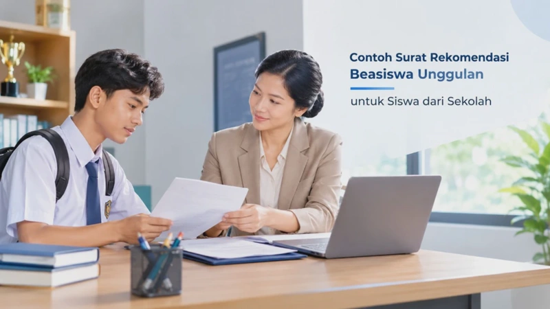 Contoh Surat Rekomendasi Beasiswa Unggulan untuk Siswa dari Sekolah