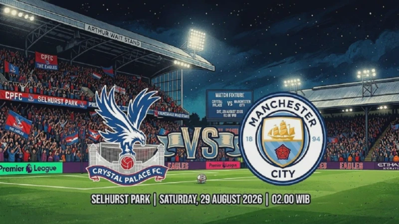 Crystal Palace vs Man City Jadwal Pertandingan & Susunan Pemain