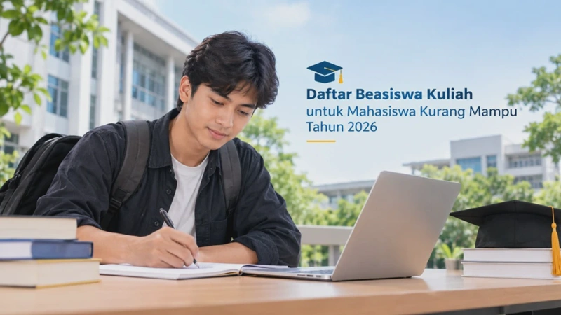 Daftar Beasiswa Kuliah untuk Mahasiswa Kurang Mampu Tahun 2026