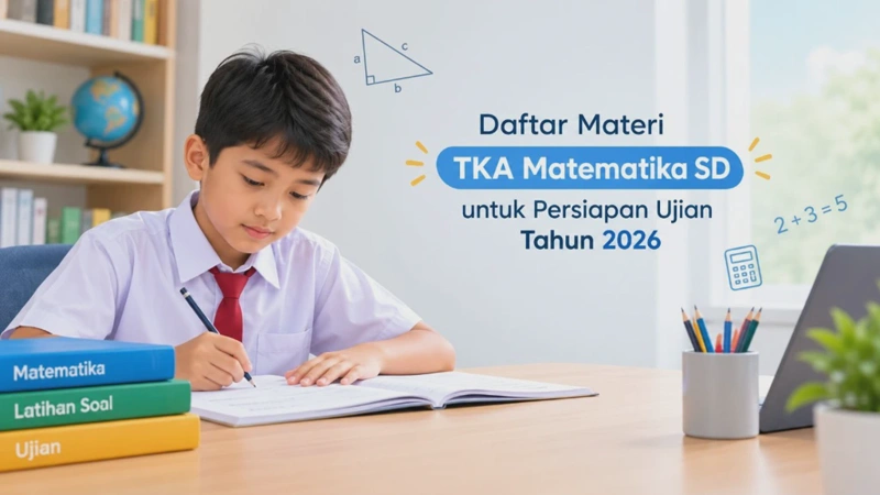 Daftar Materi TKA Matematika SD untuk Persiapan Ujian Tahun  2026