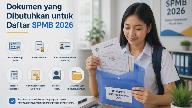 Dokumen yang Dibutuhkan untuk Daftar SPMB 2026 Lengkap Beserta Persyaratannya