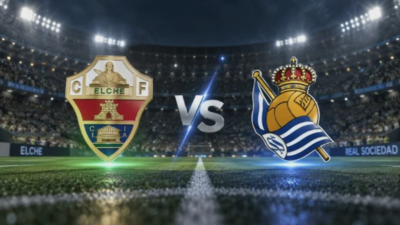 Elche vs Real Sociedad Hasil Pertandingan dan Susunan Pemain LaLiga
