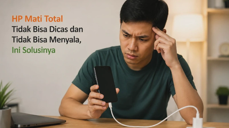 HP Mati Total Tidak Bisa Dicas dan Tidak Bisa Menyala, Ini Solusinya